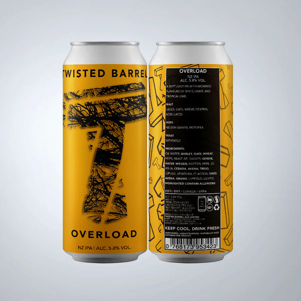 Twisted Barrel - Overload - NZ IPA - 5.8% - 440ml Can
