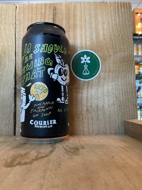 Courier Brewing Co - U Should Not Be Brewing That -  GF Pineapple & Jalapenos Sour - 3.8% - 440ml Can