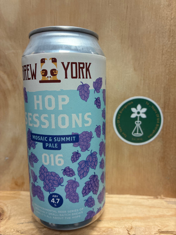 Brew York - Hop Sessions 016 - Pale - 4.7% - 440ml can.