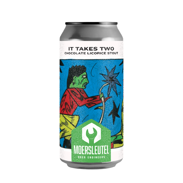 Moersleutel x Brouwerij Kees - It Takes Two - Chocolate Liquorice Imperial Stout - 12% - 440ml Can