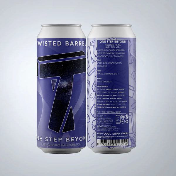 Twisted Barrell - One Step Beyond - Session NEIPA - 3.8% - 440ml Can