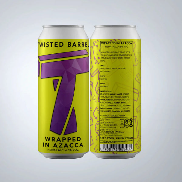 Twisted Barrel - Wrapped In Azacca - NEIPA - 6.5% - 440ml Can