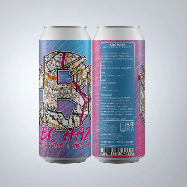 Twisted Barrel - CBC Haze - Hazy Pale - 4.8% - 440ml Can
