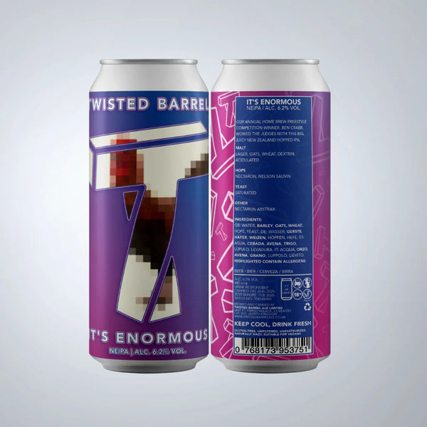 Twisted Barrel - It's Enormous - NEIPA - 6.2% - 440ml can
