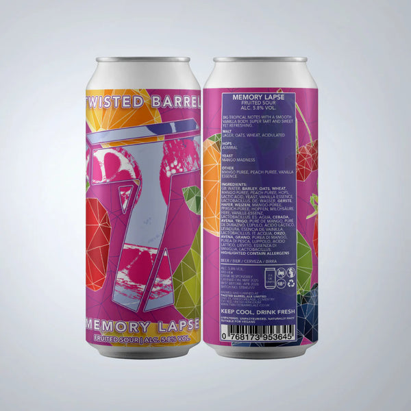 Twisted Barrel - Memory Lapse - Fruited Sour - 5.8% - 440ml Can