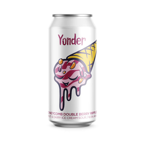 Yonder - Honeycomb Double Berry Ripple - Ice Cream Sour - 6.5% - 440ml Can