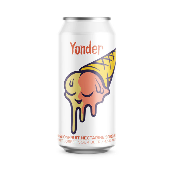 Yonder - Passionfruit Nectarine Sorbet - Fruit Sorbet Sour Beer - 4.5% - 440ml Can