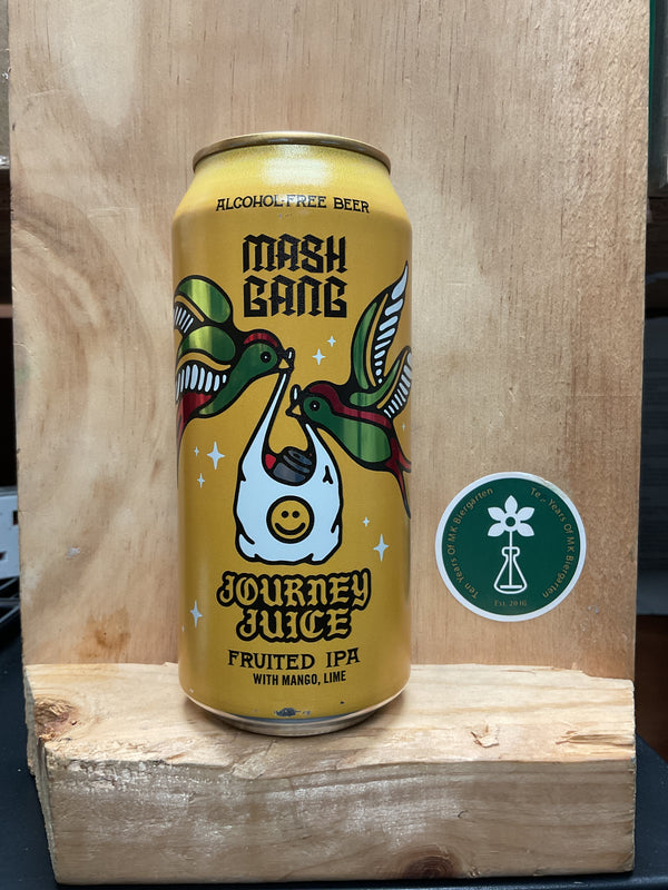 Mash Gang - Journey Juice - Alcohol-Free Fruited IPA with Mango & Lime - 0.5% - 440ml Can
