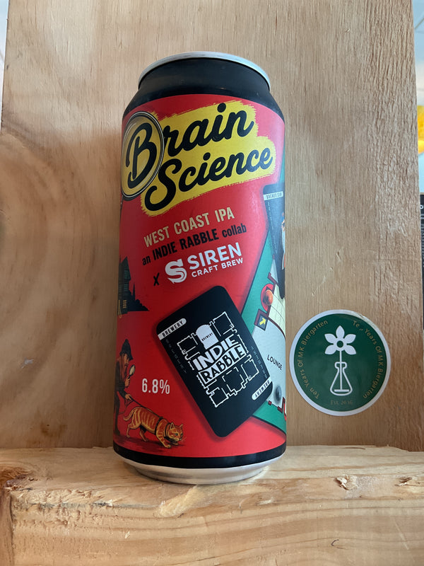 Indie Rabble x Siren - Brain Science - West Coast IPA - 6.8% - 440ml Can