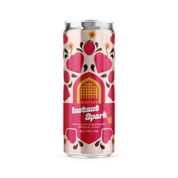 Vault City - Instant Spark - Chocolate & Raspberry Imperial Stout - 12% - 330ml Can