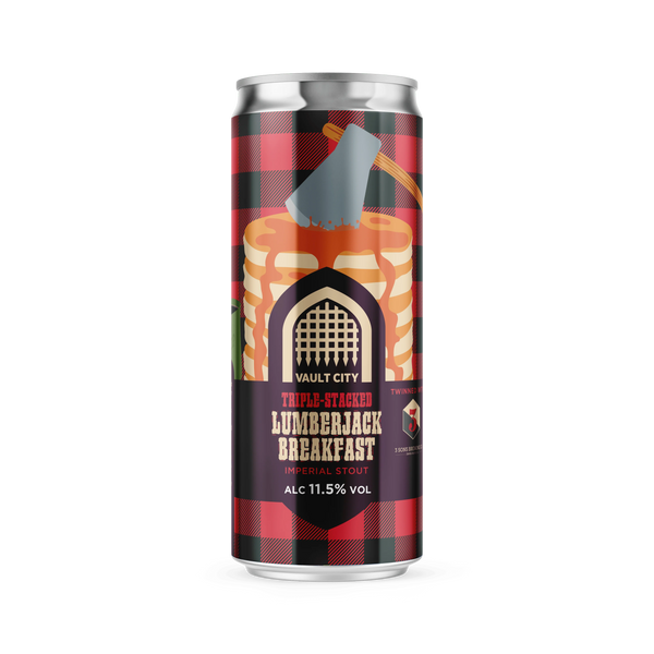 Vault City x 3 Sons - Triple Stacked Lumberjack Breakfast - Imperial Stout - 11.5% - 330ml Can