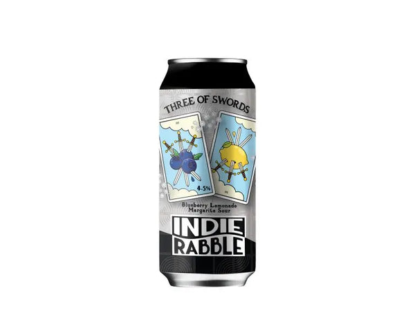 Indie Rabble - Three of Swords - Blueberry Lemoande Margarita Sour - 4.5% - 440ml Can