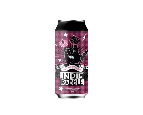 Indie Rabble - My Kind Of Party - Raspberry & Vanilla Biscuit Stout - 7% - 440ml