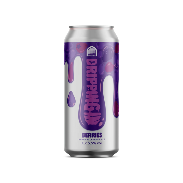 Vault City - Dripping In Berries - Berry Milkshake Ale - 5.5% - 440ml Can
