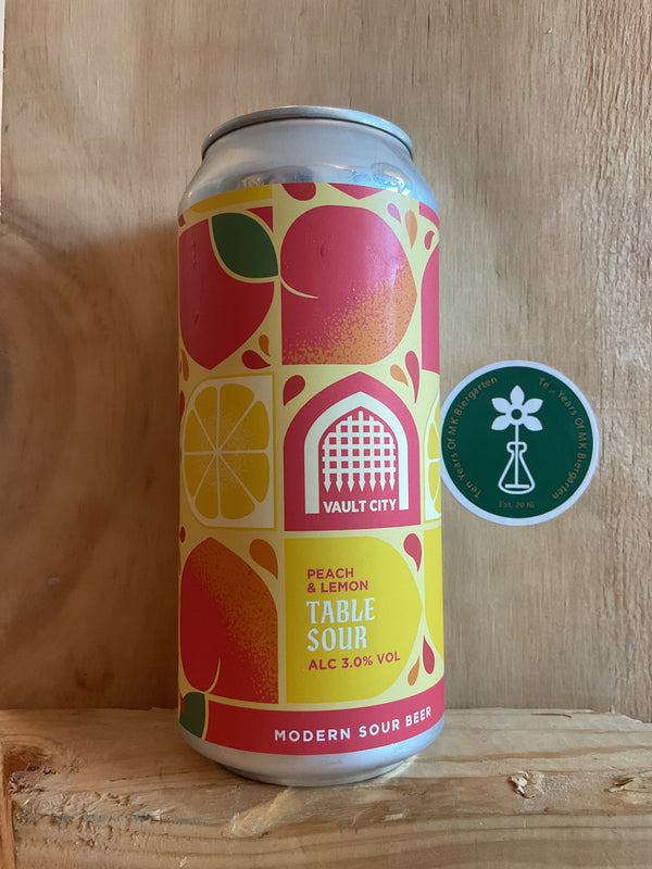 Vault City - Table Sour - Peach & Lemon Table Sour - 3% - 440ml Can