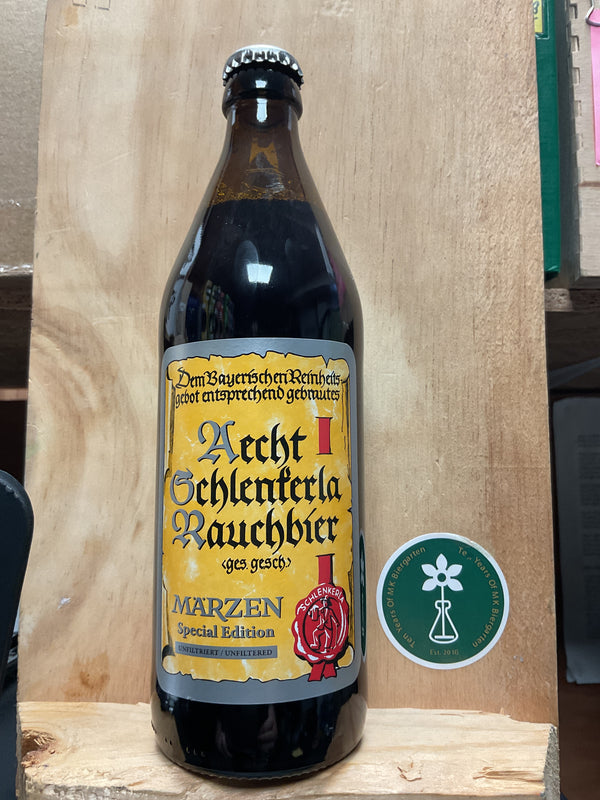 Schlenkerla - Unfiltered Märzen - Rauchbier - Smoked Beer - 5.1% - 500ml Bottle