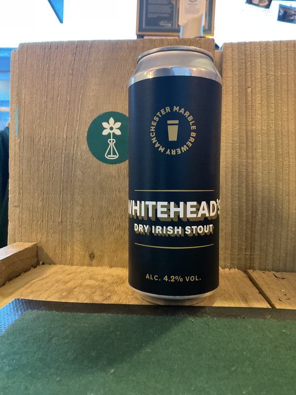 Marble - Whitehead - Dry Irish Stout - 4.2% - 500ml Can
