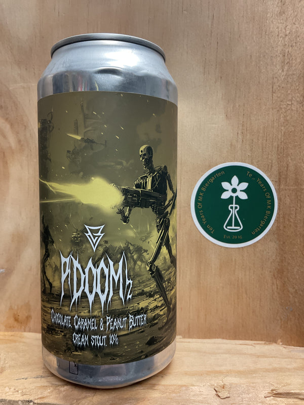 Azvex - p(doom)2 - Chocolate, Caramel and Peanut Butter Cream Stout - 10% - 440ml Can