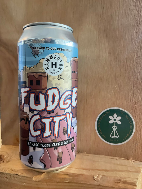 Hammerton - Fudge City - AF Choc Fudge Cake - 0.5% - 440ml Can