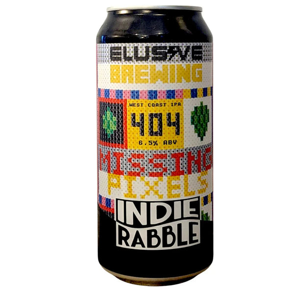 Indie Rabble x Elusive Brewing - Missing Pixels - West Coast IPA - 6.5% - 440ml Can