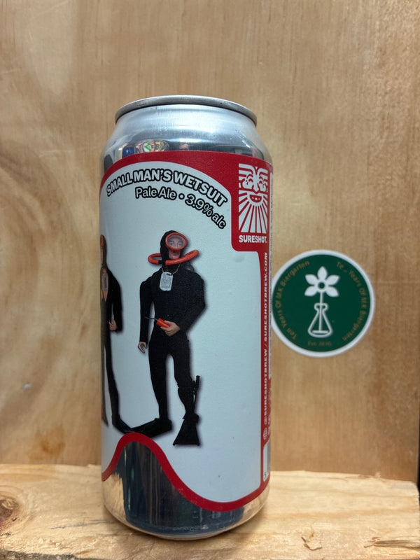 Sureshot - Small Man's Wetsuit - Pale - 3.9% - 440ml can.