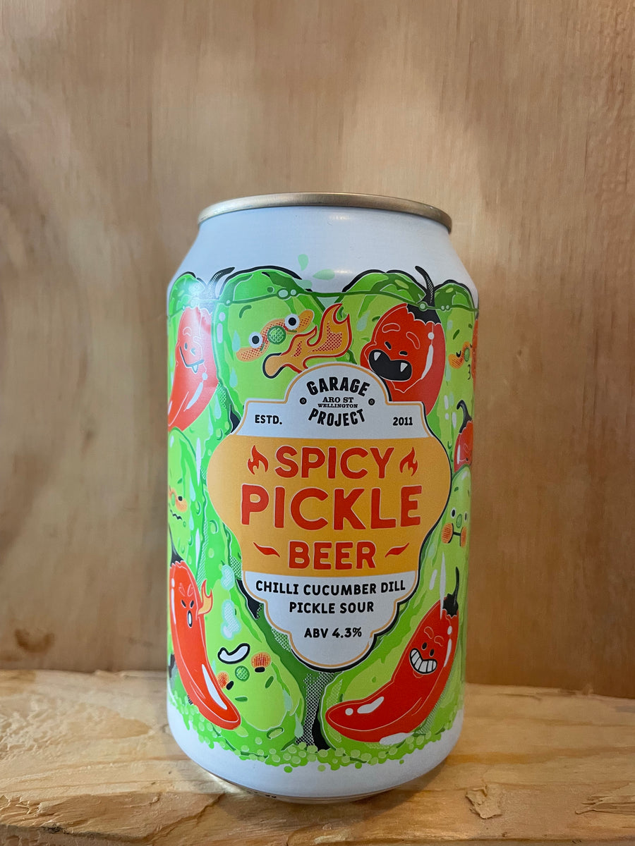 Garage Project - Spicy Pickle Beer - Chilli Cucumber Dill Pickle Sour ...