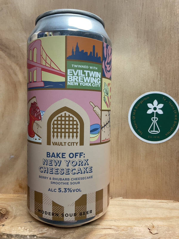 Vault City - Bake Off: New York Cheesecake - Berry & Rhubarb Cheesecake Smoothie Sour - 5.3% - 440ml Can