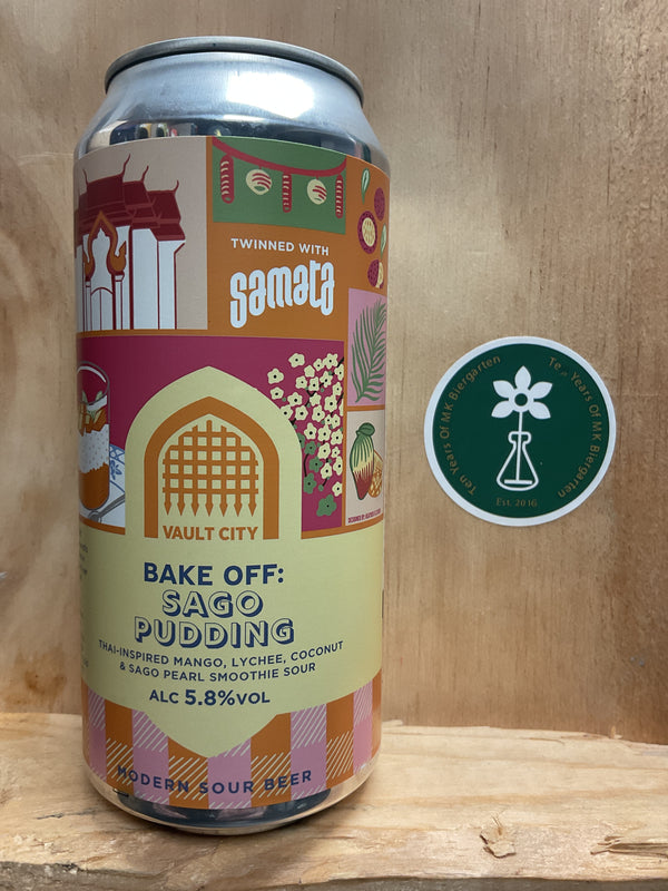 Vault City - Bake Off: Sago Pudding - Thai-Inspired Mango, Lychee, Coconut & Sago Pearl Smoothie Sour - 5.8% - 440ml Can