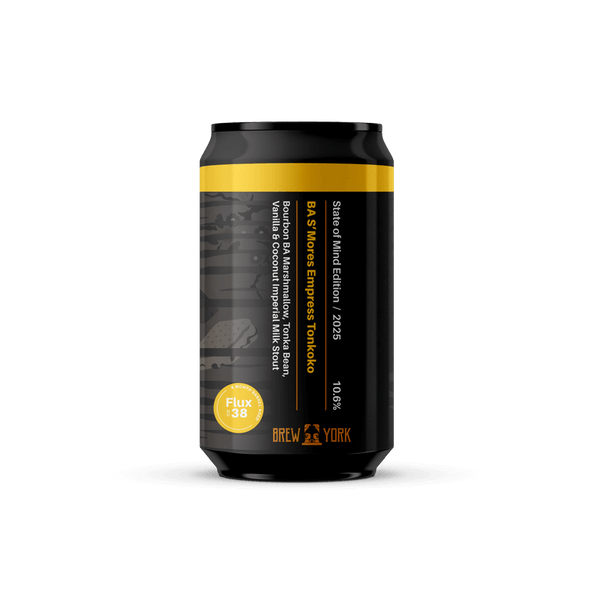 Brew York - BA S'mores Empress Tonkoko - Bourbon BA Marshmallow, Tonka, Vanilla & Coconut Imperial Milk Stout - 10.6% - 330ml Can