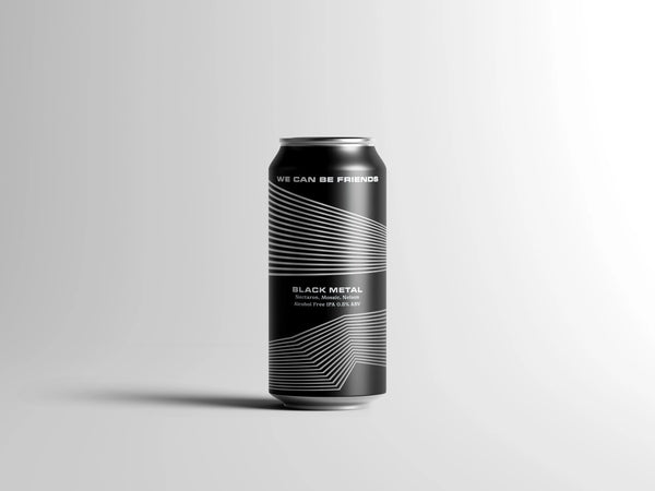 We Can Be Friends - Black Metal - Alcohol-Free IPA - 0.5% - 440ml Can