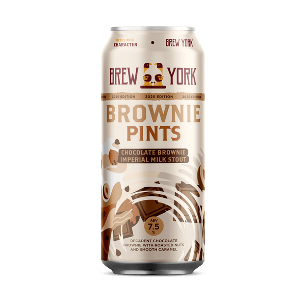 Brew York - Brownie Pints - Chocolate Brownie Imperial Milk Stout 2025 - 7.5% - 440ml Can