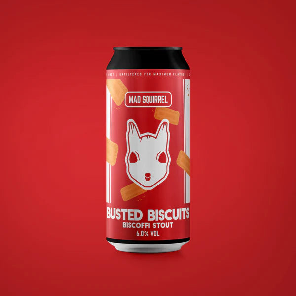 Mad Squirrel - Busted Biscuits - Biscoffi Stout - 6% - 440ml Can