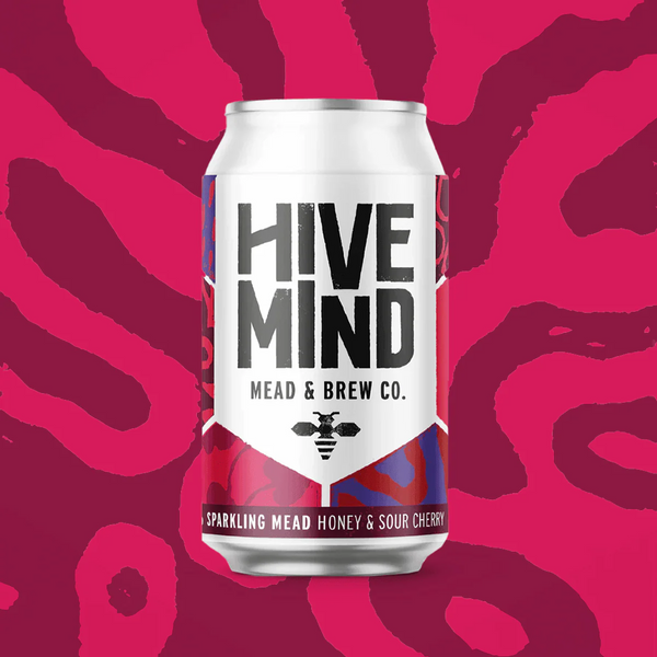 Hive Mind - Honey & Sour Cherry Sparkling Mead - 3.4% - 330ml Can