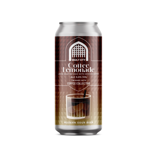 Vault City x Coffee Collective - Coffee Lemonade - Lemon Sour Infused with Kenyan Coffee - 5% - 440ml Can
