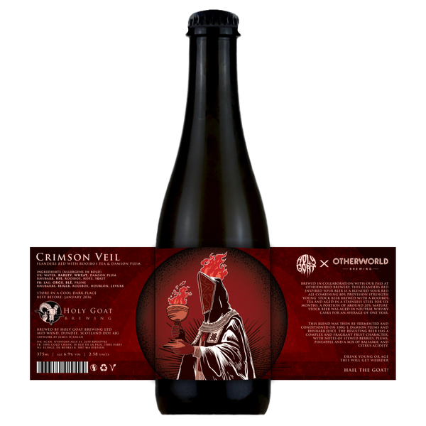 Holy Goat x Otherworld - Crimson Veil - Flanders Red with Rooibos & Damson - 6.7% - 375ml Bottle