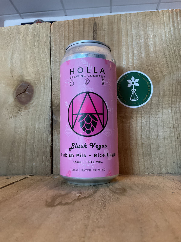 Holla - Blush Vegas - Pinkish Rice Lager - 4.7% - 440ml Can