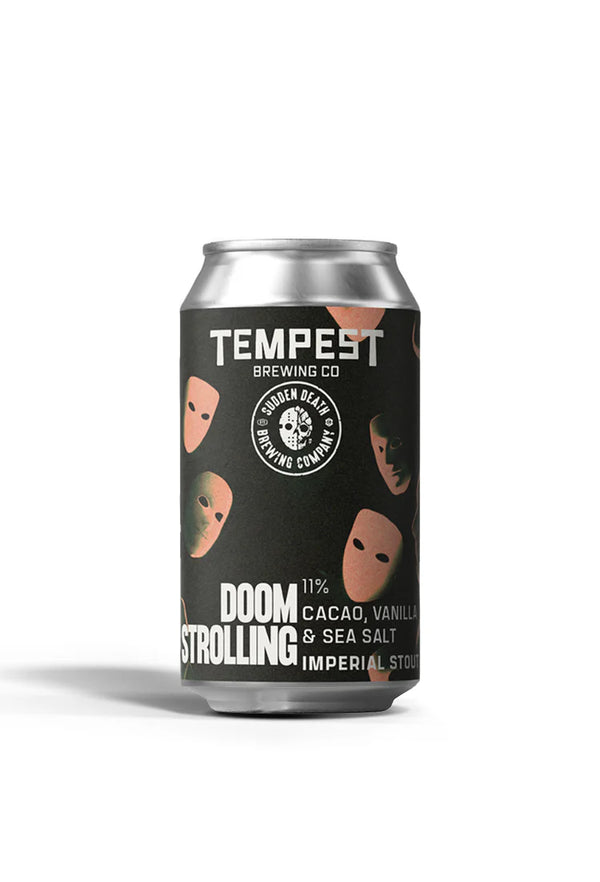 Tempest x Sudden Death - Doom Strolling - Cacao, Vanilla & Sea Salt Imperial Stout - 11%- 330ml Can