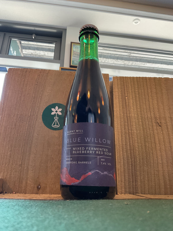 Burnt Mill - Blue Willow - Mixed Fermented Blueberry Red Sour - 7.4% - 375ml Bottle