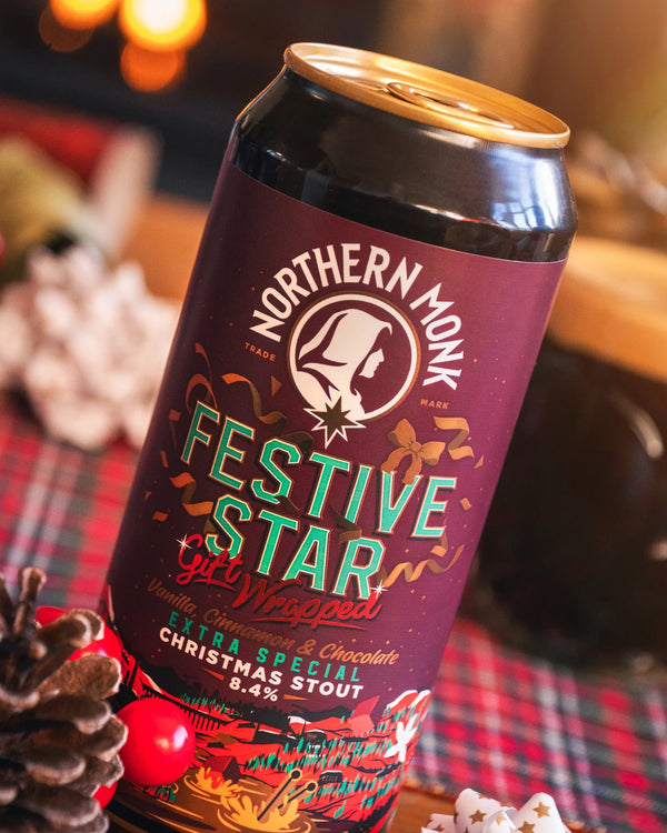 Northern Monk - Festive Star Gift Wrapped - Christmas Stout - 8.4% - 440ml Can