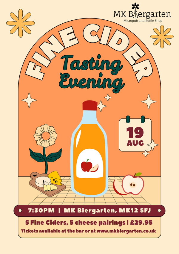 Fine Cider Tasting Evening: Wednesday 19th August