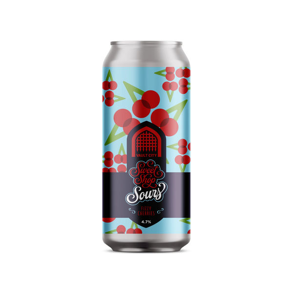 Vault City - Sweet Shop Sours: Fizzy Cherries - Sour - 4.7% - 440ml Can