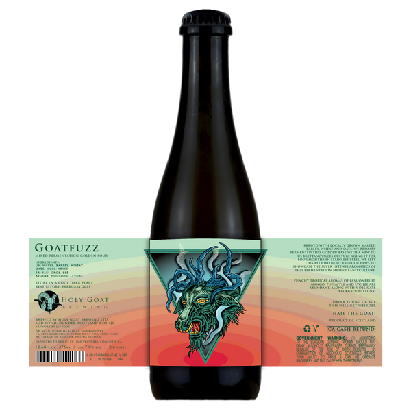 Holy Goat - Goatfuzz - Mixed Fermentation Golden Sour - 7% - 375ml Bottle