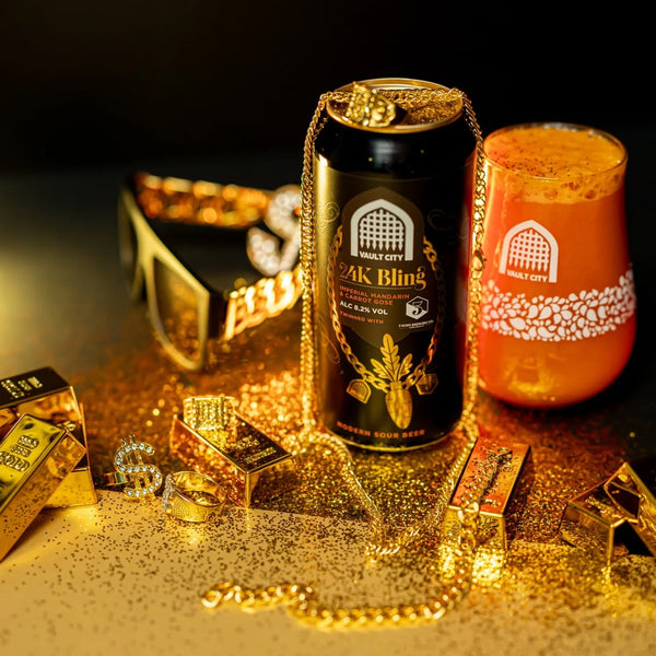 Vault City x 3 Sons - 24K Bling - Imperial Mandarin & Carrot Gose - 8.2% - 440ml Can