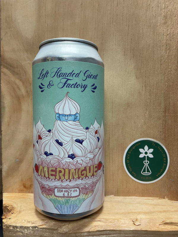 Left Handed Giant X Factory Brewing - Meringue - DDH Hazy IPA - 6.8% - 440ml Can