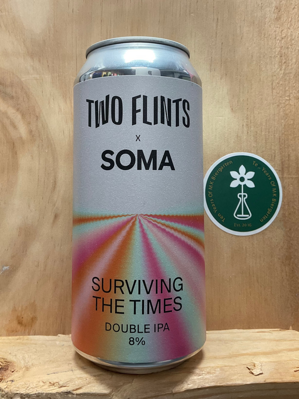 Two Flints x Soma - Surviving The Times - Double IPA - 8% - 440ml Can