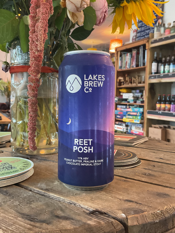 Lakes Brew Co - Reet Posh - Peanut Butter, Praline & Dark Chocolate Imperial Stout - 11% - 440ml