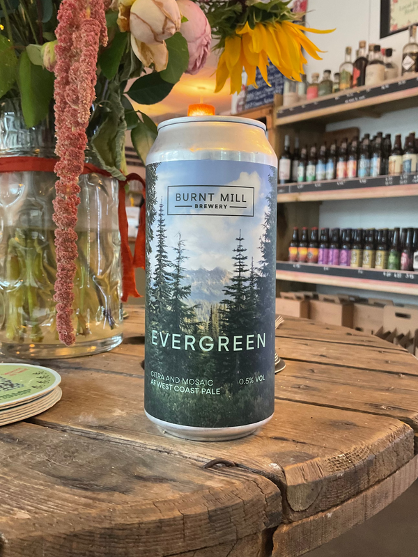Burnt Mill - Evergreen - Citra & Mosiac AF West Coast Pale - 0.5% - 440ml Can