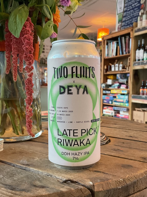 Two Flints x DEYA - Late Pick Riwaka - DDH Hazy IPA - 7% - 440ml Can