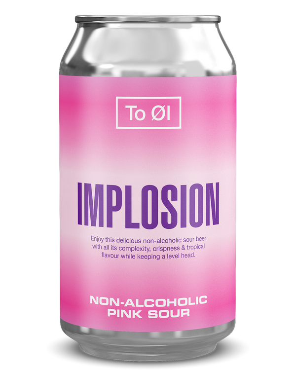 To Øl - Implosion - Non Alcoholic Pink Sour - 0.5% - 330ml Can