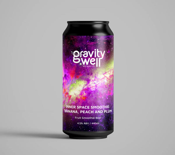 Gravity Well - Inner Space Smoothie: Banana, Peach and Plum - Fruit Smoothie Sour - 4.5% - 440ml Can